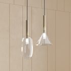 Hanglamp met glas in verschillende vormen Made in Italy - Sintonia Viadurini