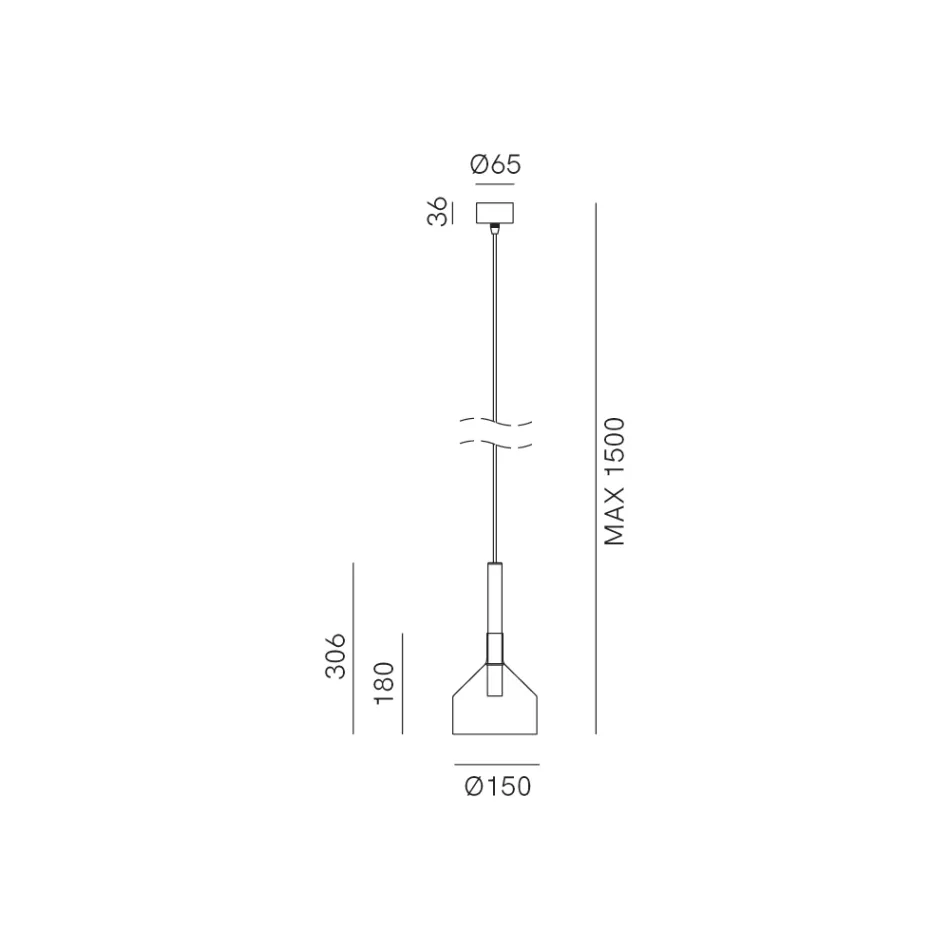 Hanglamp met glas in verschillende vormen Made in Italy - Sintonia Viadurini