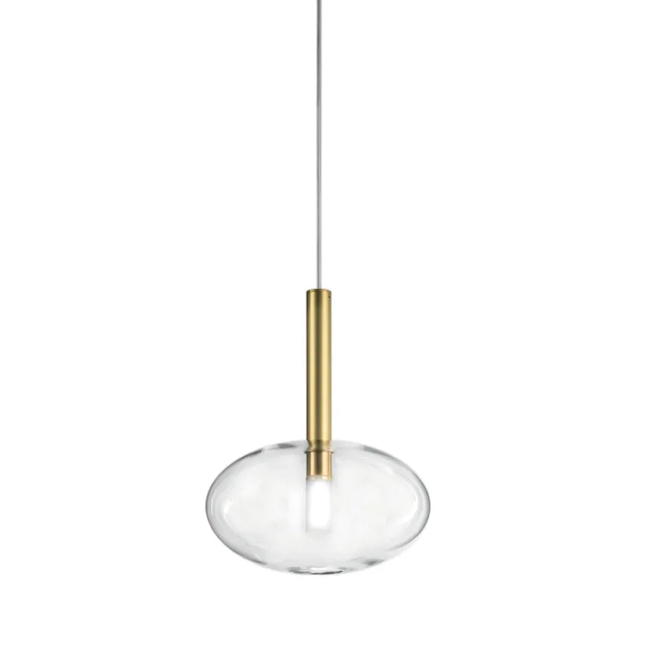 Hanglamp met glas in verschillende vormen Made in Italy - Sintonia Viadurini