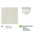 Outdoor-hanglamp in wit aluminium maakte Italië, Anusca Viadurini