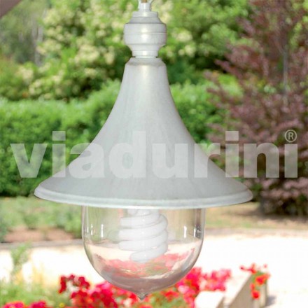 Outdoor-hanglamp in wit aluminium maakte Italië, Anusca Viadurini