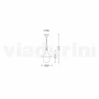 Outdoor-hanglamp in wit aluminium maakte Italië, Anusca Viadurini