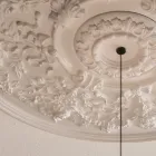 Hanglamp Design Wit Gips en Zwart Aluminium 1 Kegel - Tesera Viadurini