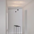 Hanglamp Design Wit Gips en Zwart Aluminium 1 Kegel - Tesera Viadurini