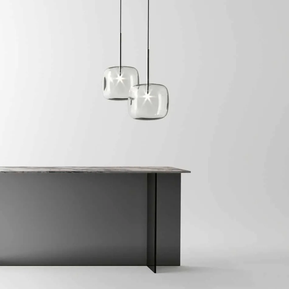 Design hanglamp in glanzend metaal Made in Italy - Donatina Viadurini