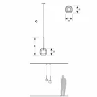 Design hanglamp in glanzend metaal Made in Italy - Donatina Viadurini