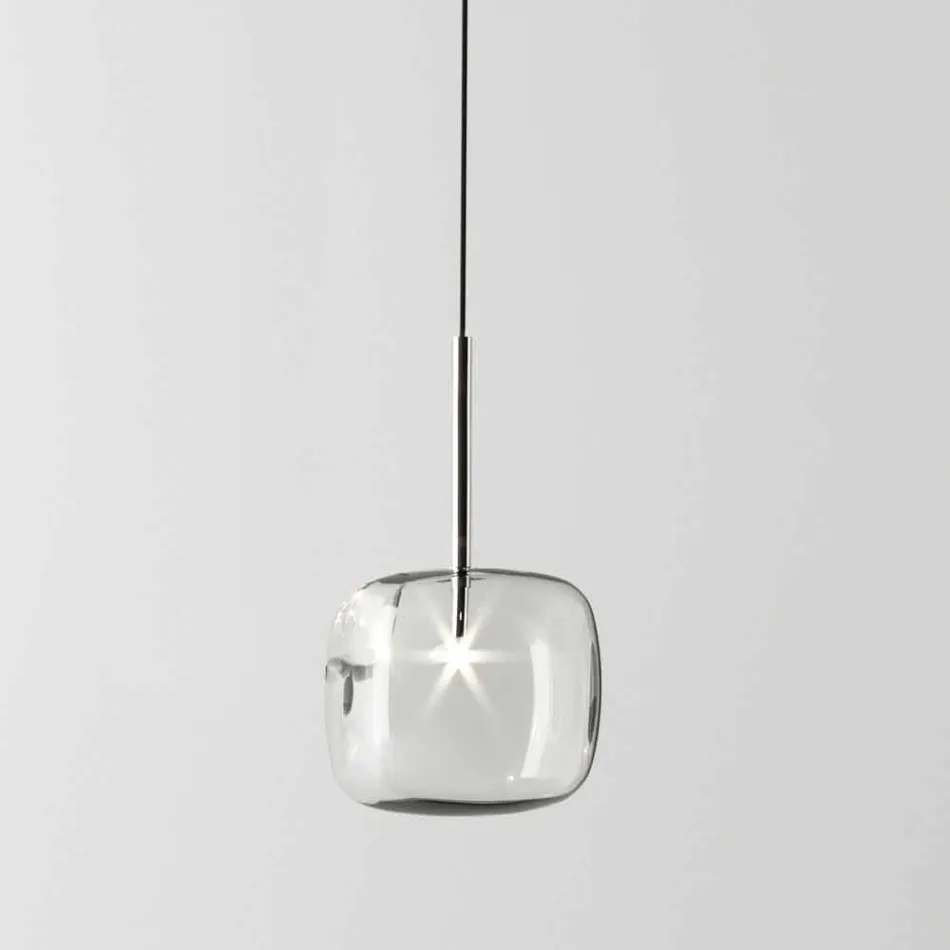 Design hanglamp in glanzend metaal Made in Italy - Donatina Viadurini