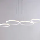 Aldebaran - Design hanglamp van glas en metaal, gemaakt in Italië. Viadurini
