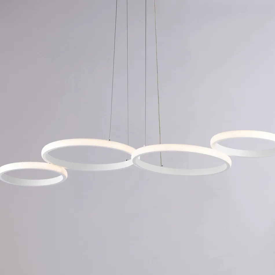 Aldebaran - Design hanglamp van glas en metaal, gemaakt in Italië. Viadurini