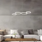 Aldebaran - Design hanglamp van glas en metaal, gemaakt in Italië. Viadurini