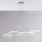 Aldebaran - Design hanglamp van glas en metaal, gemaakt in Italië. Viadurini