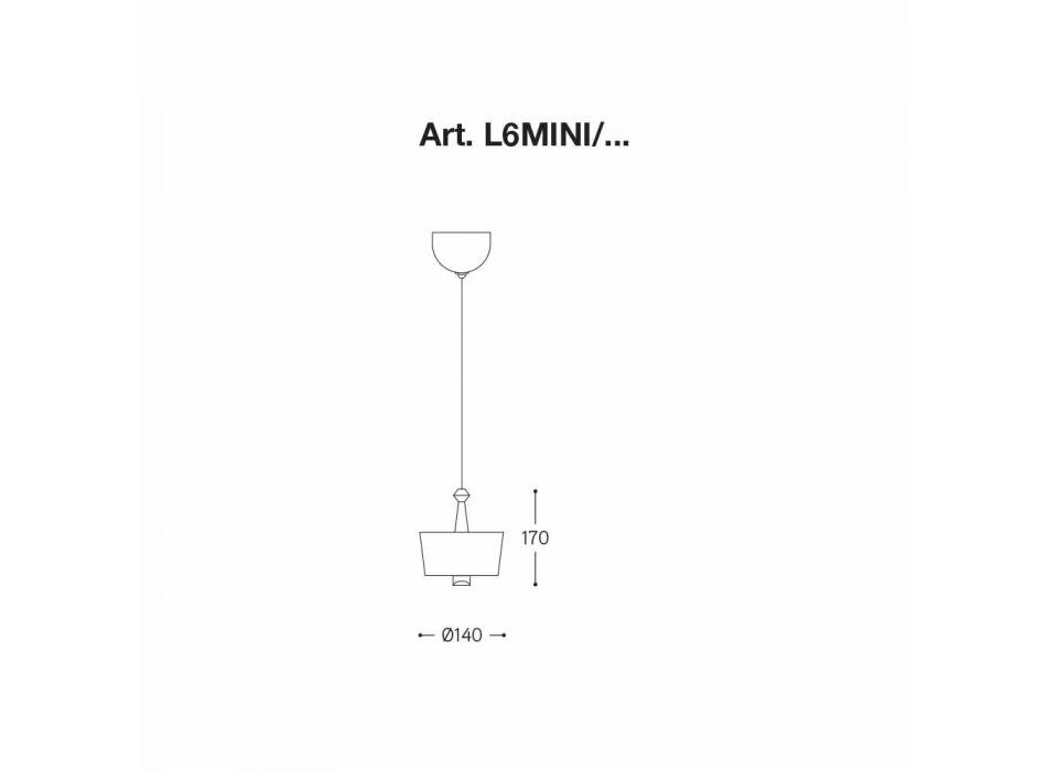 Hanglamp du design in keramiek - L6 Glitter Aldo Bernardi Viadurini