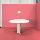 Lamp in moderne stalen ophanging Ø60xh.60xL.cavo200cm, Adele Viadurini