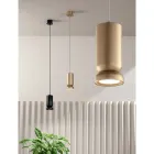 Hanglamp van gepoedercoat aluminium en verstelbare kabel - Buxus Viadurini