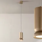 Hanglamp van gepoedercoat aluminium en verstelbare kabel - Buxus Viadurini