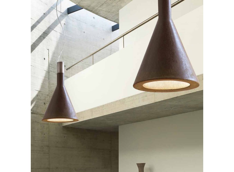 Lamp in cementslurrie Funnel Aldo Bernardi Viadurini
