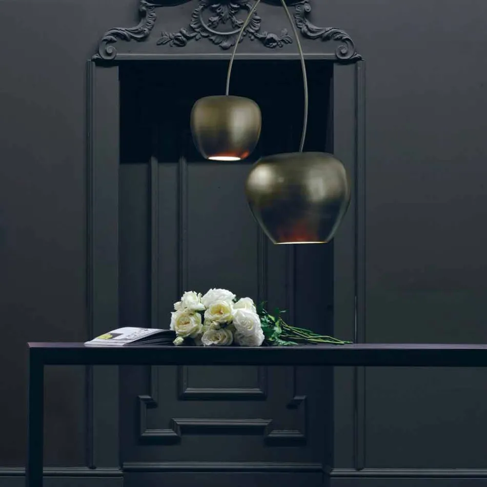 Kersvormige keramische hanglamp Made in Italy - Cherry Viadurini