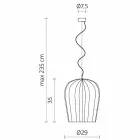 Hanglamp in glanzend wit keramiek ontwerp in 4 vormen - Oasis Viadurini