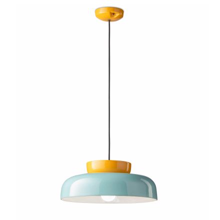 Hanglamp in tweekleurig keramiek Made in Italy - Corcovado Viadurini