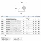 De lamp keramische suspensie Lustri 10 Aldo Bernardi Viadurini