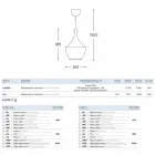 De lamp keramische suspensie Lustri 3 Aldo Bernardi Viadurini