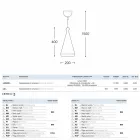 Lamp keramische suspensie Lustri 2 of standaard lichtbron Viadurini