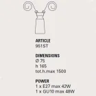 Keramische hanglamp voor Battersea - Toscaanse compositie Viadurini