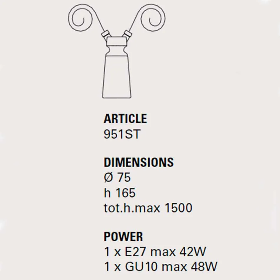 Keramische hanglamp voor Battersea - Toscaanse compositie Viadurini
