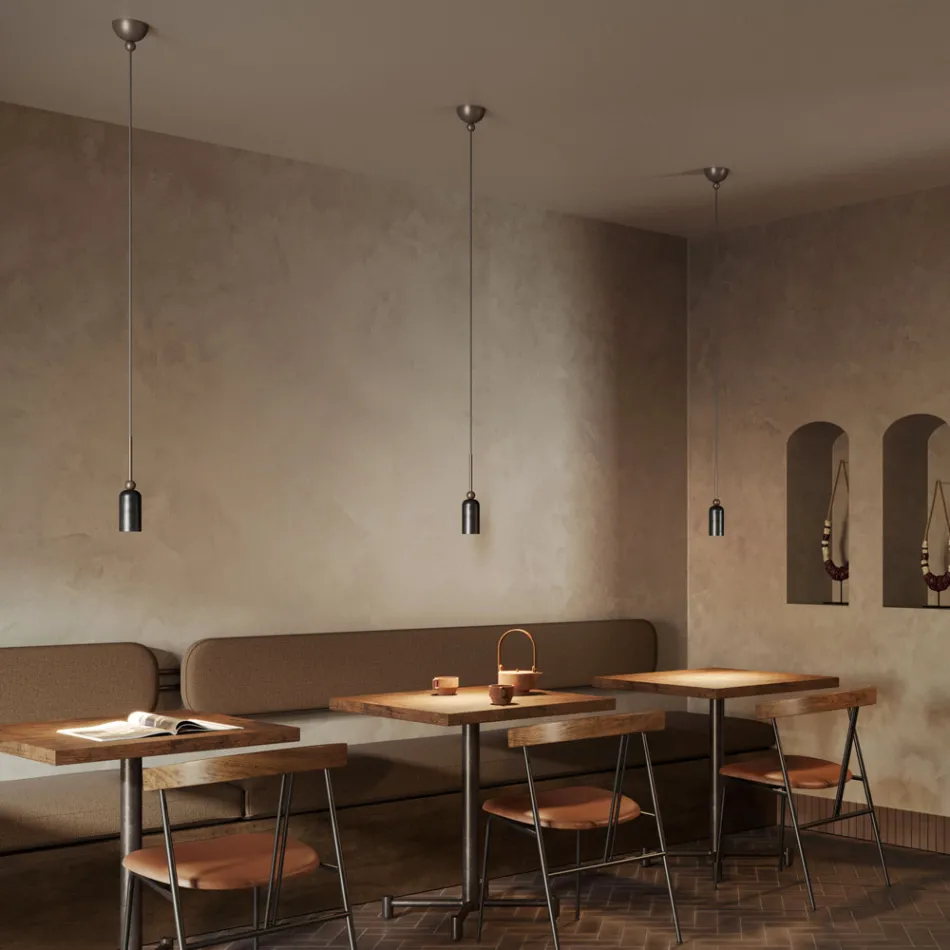 Hanglamp in verschillende afwerkingen Made in Italy - Lady Viadurini