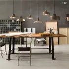 Lamp antieke ijzeren bel schorsing Virginia Il Fanale Viadurini