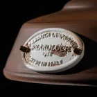 Lamp antieke ijzeren schorsing en keramische Teresa Ferroluce Viadurini