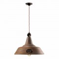 Lamp suspensie corten ijzer en keramiek Lois Ferroluce