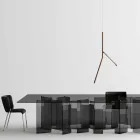 Hanglamp in massief hout in verschillende afwerkingen Made in Italy - Orlov Viadurini