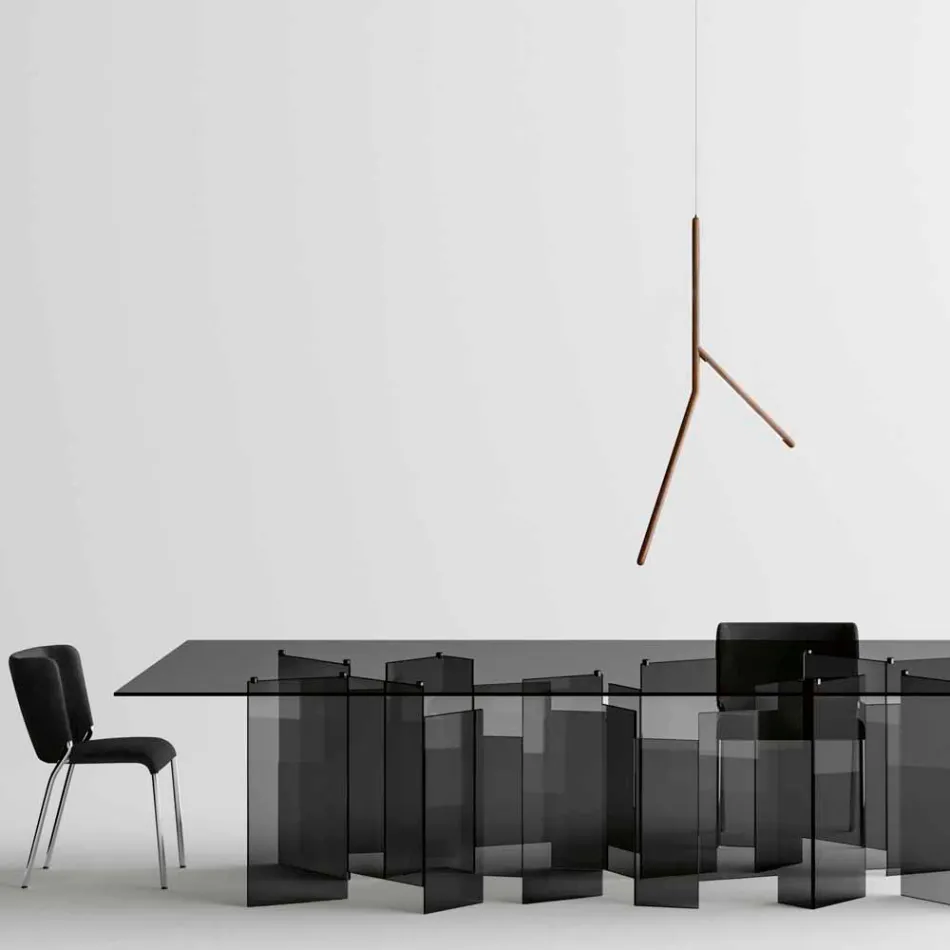 Hanglamp in massief hout in verschillende afwerkingen Made in Italy - Orlov Viadurini