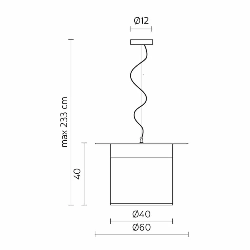 Design hanglamp van wit linnen in cilinder, gemaakt in Italië - magie Viadurini