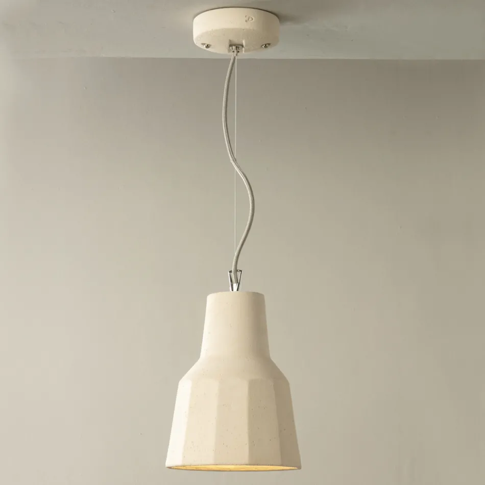 Hanglamp in Toscaanse Majolica Handgemaakt in Italië - Toscot Rossi Viadurini