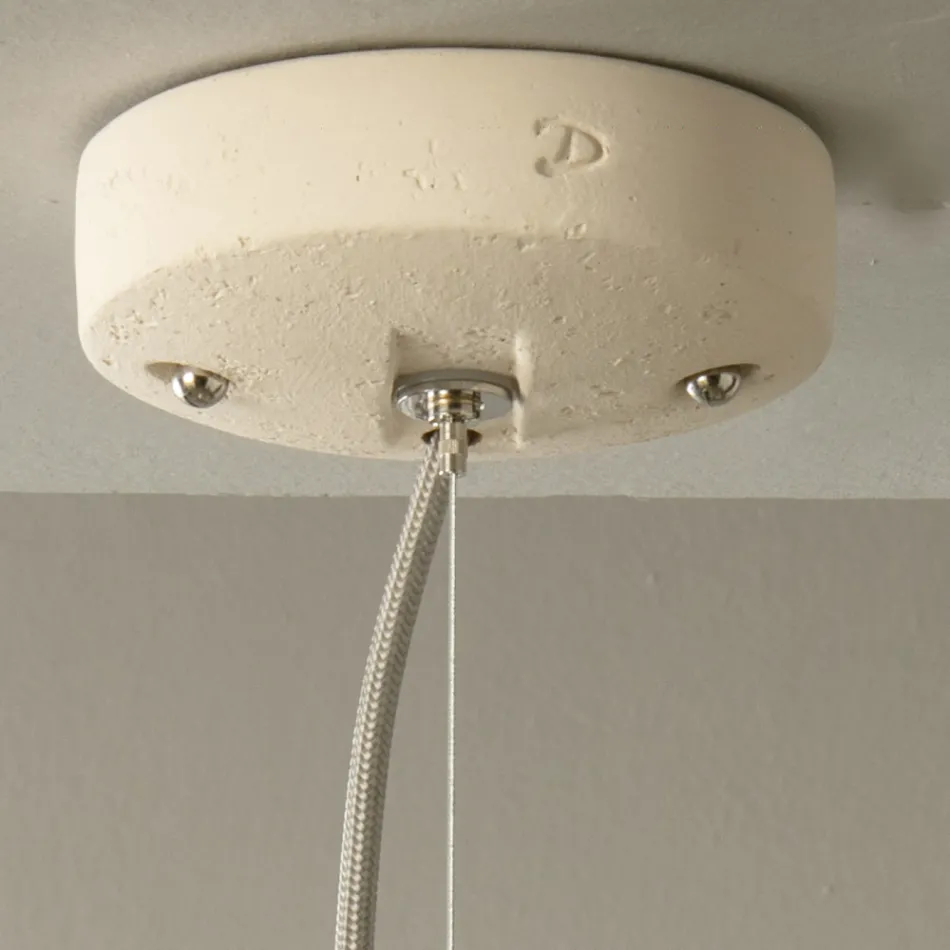 Hanglamp in Toscaanse Majolica Handgemaakt in Italië - Toscot Rossi Viadurini