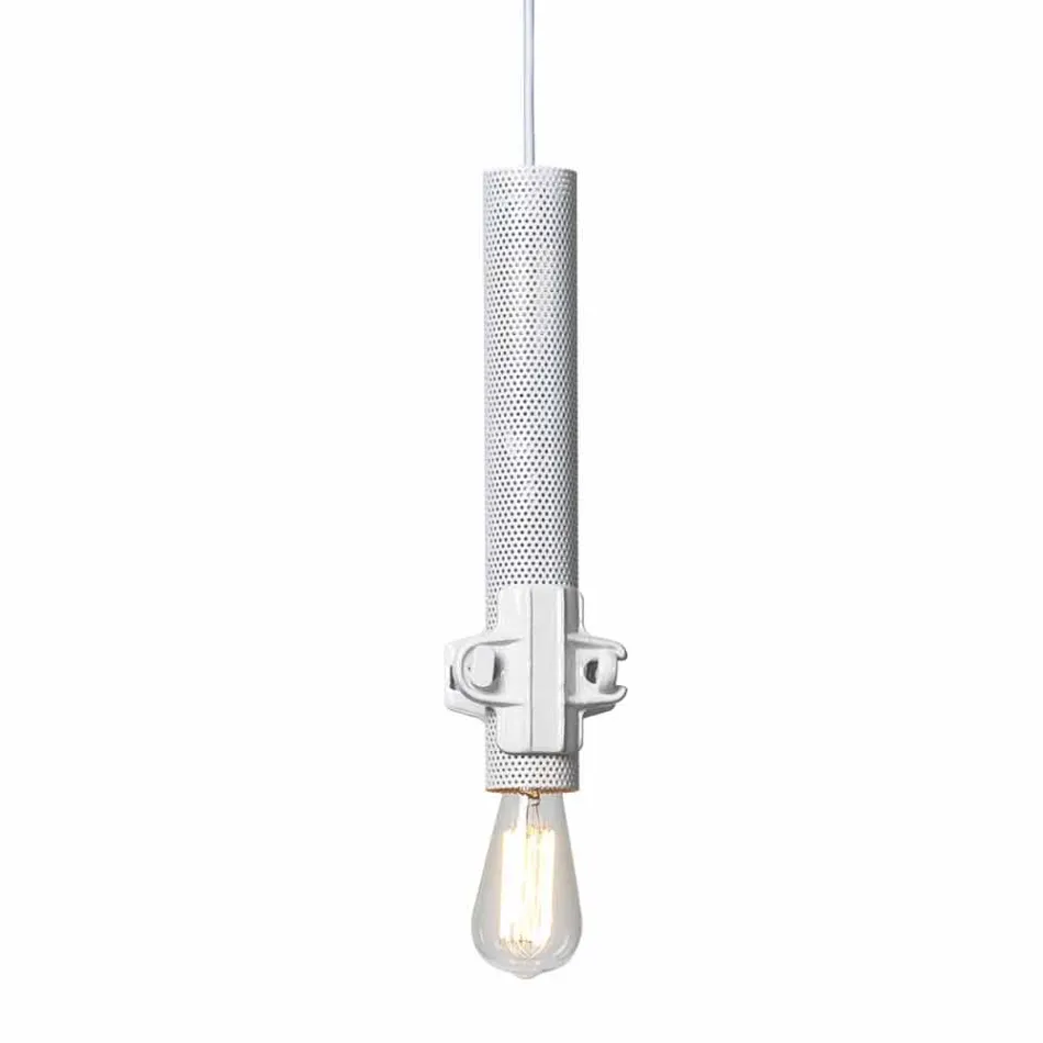 Hanglamp in wit, antraciet of goud metaal 2 maten - Meccasmo Viadurini