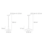 Mira Metalen Hanglamp in Verschillende Afwerkingen Viadurini