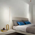 Hanglamp van goud geverfd metaal met verstelbare kabels - oranje Viadurini