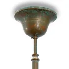 Hanglamp van messing, glas en IP44-classificatie, gemaakt in Italië - Drago Viadurini