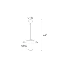 Hanglamp van messing, glas en IP44-classificatie, gemaakt in Italië - Drago Viadurini