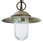Elfico hanglamp van messing, helder glas en IP44-classificatie Viadurini