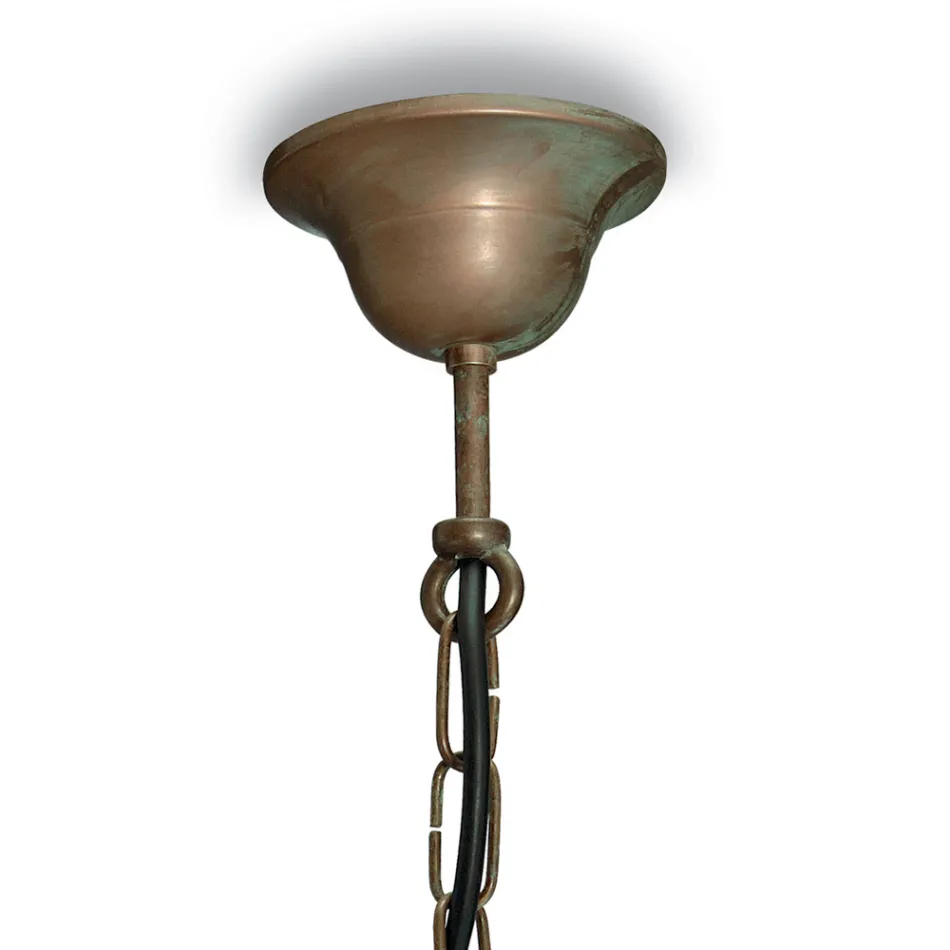 Elfico hanglamp van messing, helder glas en IP44-classificatie Viadurini