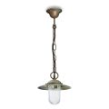 Elfico hanglamp van messing, helder glas en IP44-classificatie
