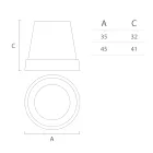 Hanglamp in wit polyethyleen Made in Italy - Minervo Viadurini