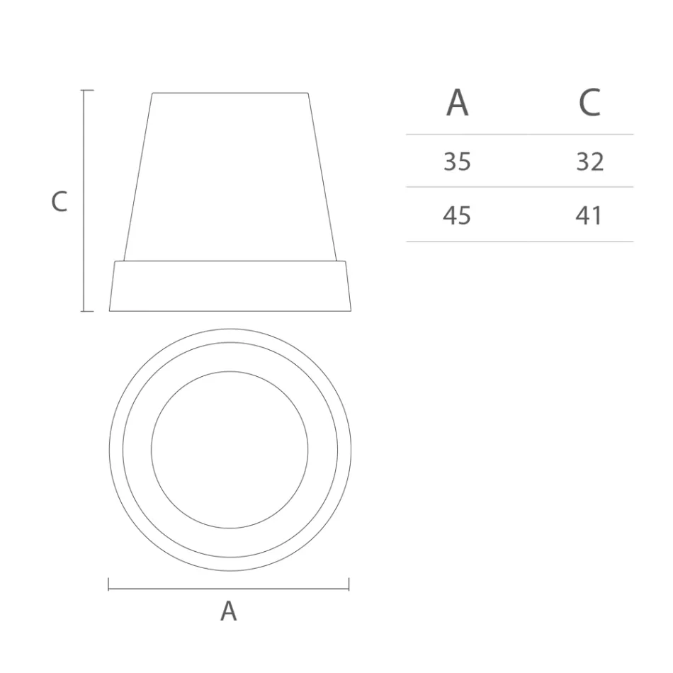 Hanglamp in wit polyethyleen Made in Italy - Minervo Viadurini