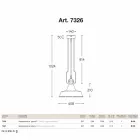 Lamp van koper en messing suspensie anticati Foundry Viadurini