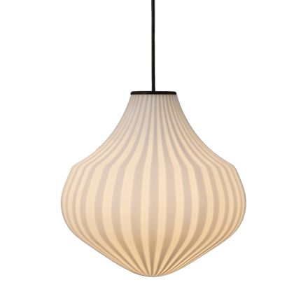 Hanglamp in wit glas in filigraan design spits - Caravan Viadurini