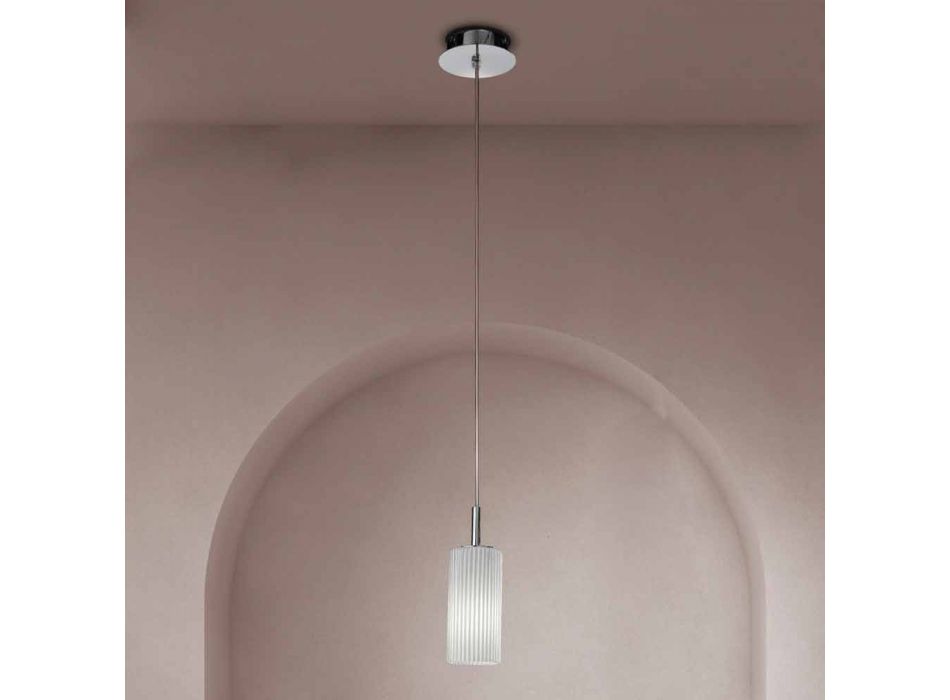 Venetië glazen hanglamp handgemaakt in Italië - Larissa Viadurini